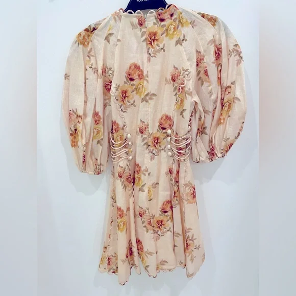 Zimmermann rosa laced mini dress (brand new, size 0p) - Picture 3 of 4